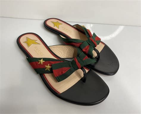 womens gucci stripe slides|women Gucci slides size 11.